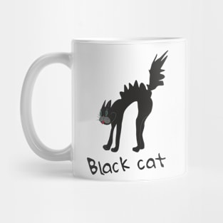 Funny Black cat Mug